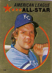 1982 Topps Baseball Stickers     133     George Brett FOIL